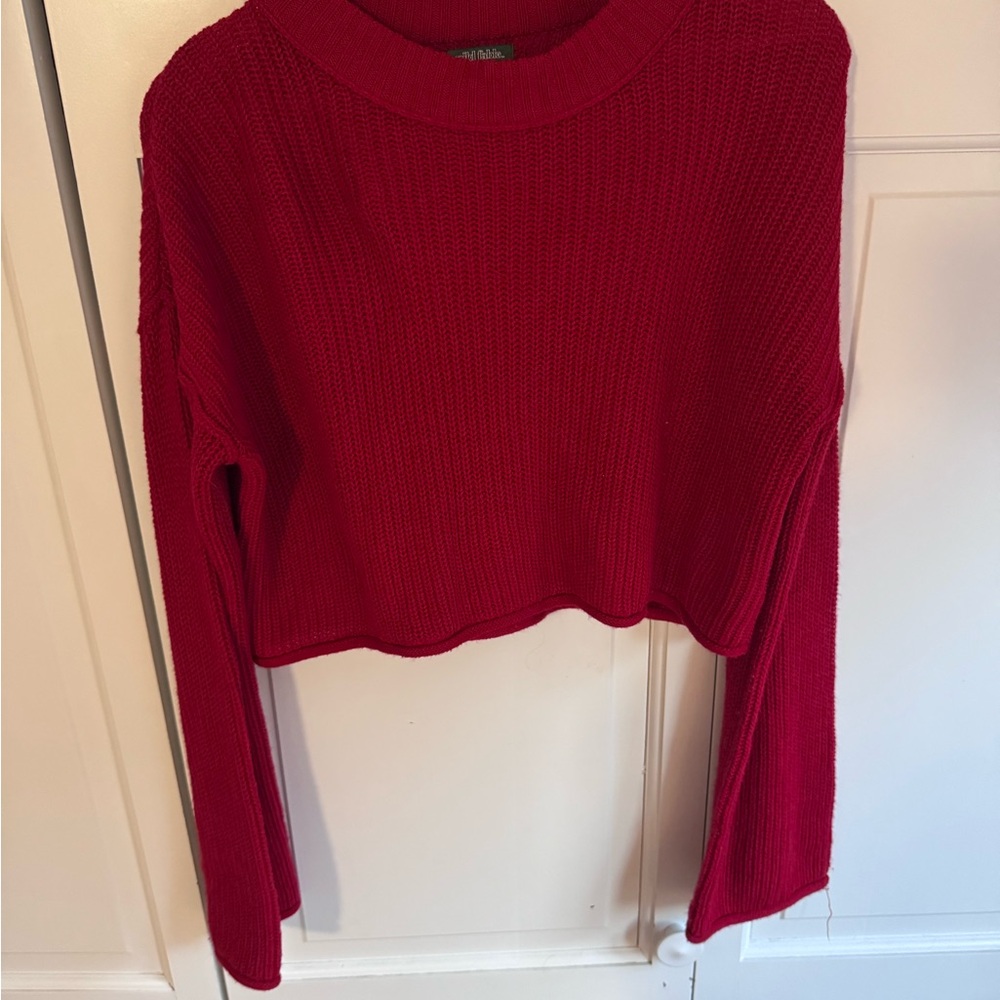 Wild Fable Vibrant Red Knit Top